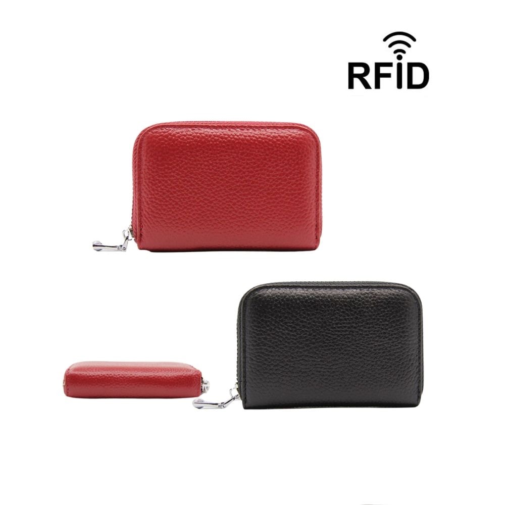 RFID Läder Plånbok - Skydd & Stil i Kompakt Format (1 av 7)