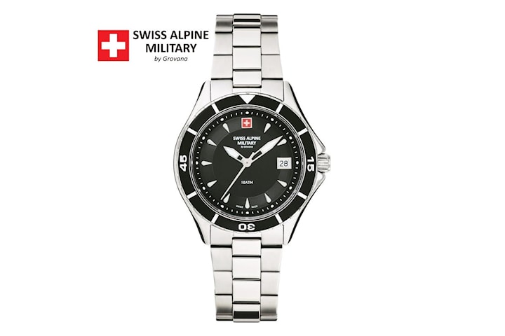 Swiss Alpine Military Silver Rostfritt Stål SAM7740.1137 Damklocka