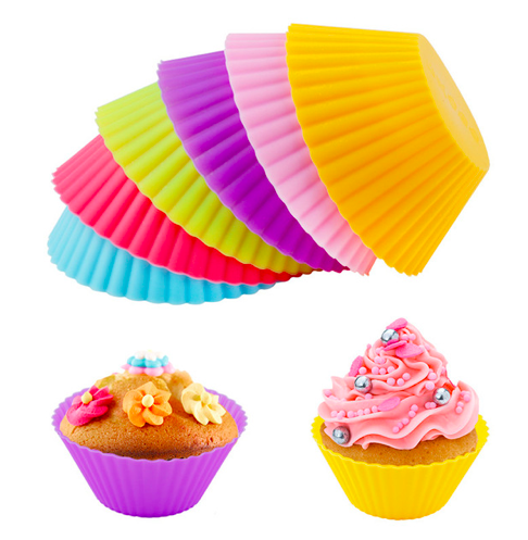 Fargerike muffinsformer i silikon 12- eller 24-pack (7 av 15)