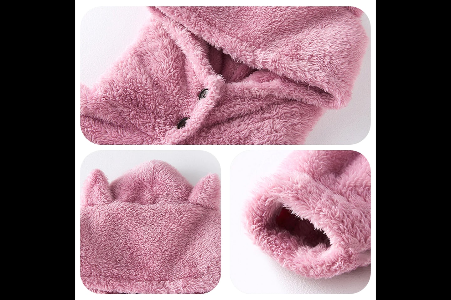 Hoodie filt oversize i varm fleece (11 av 16) (12 av 16)
