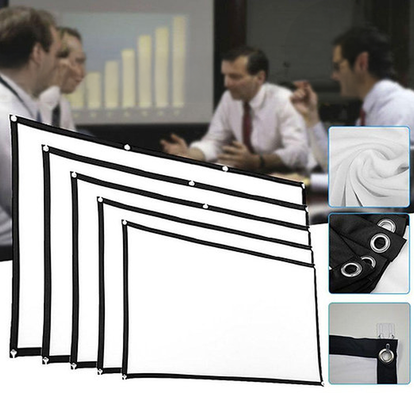 Product Image for Vikbar projektorduk 16:9 HD