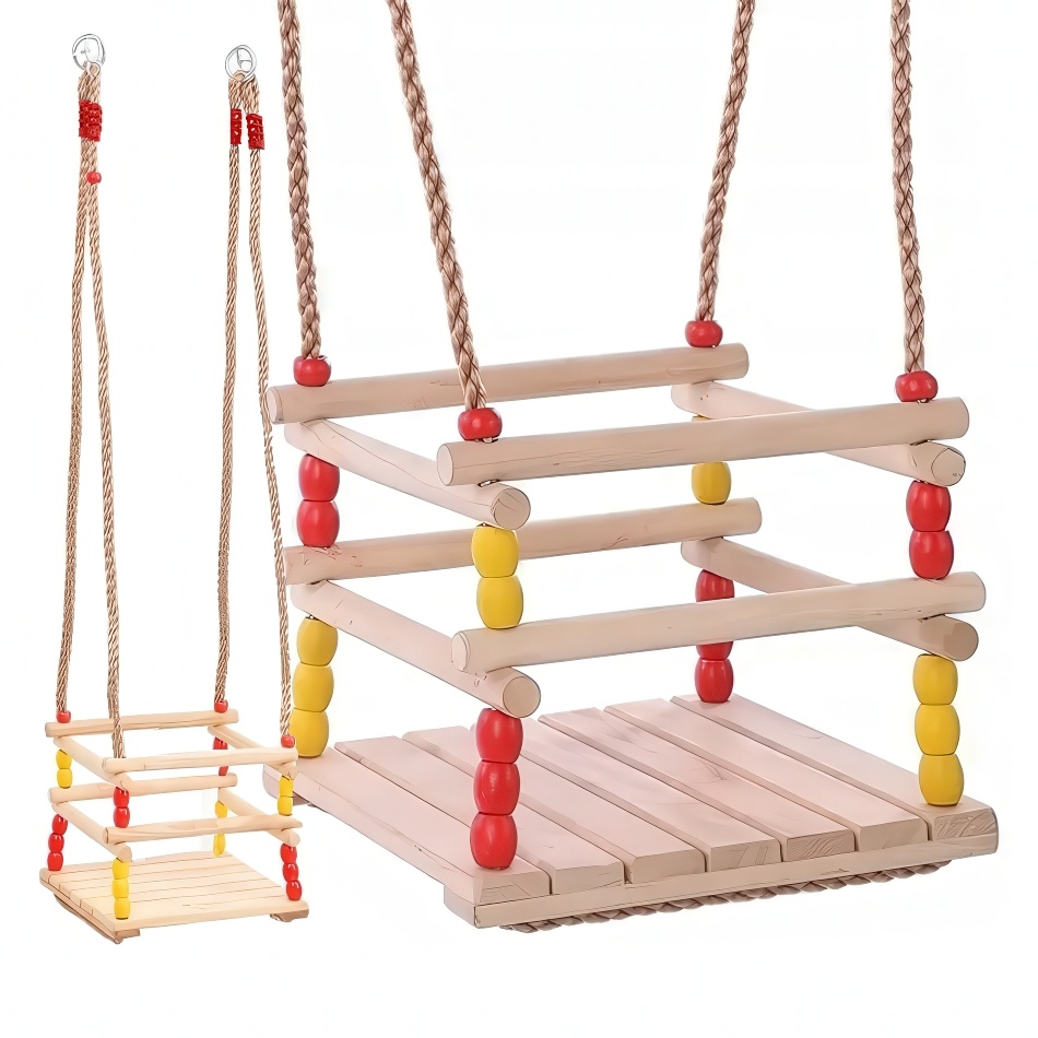 Trägunga för barn med säkerhetsräcke