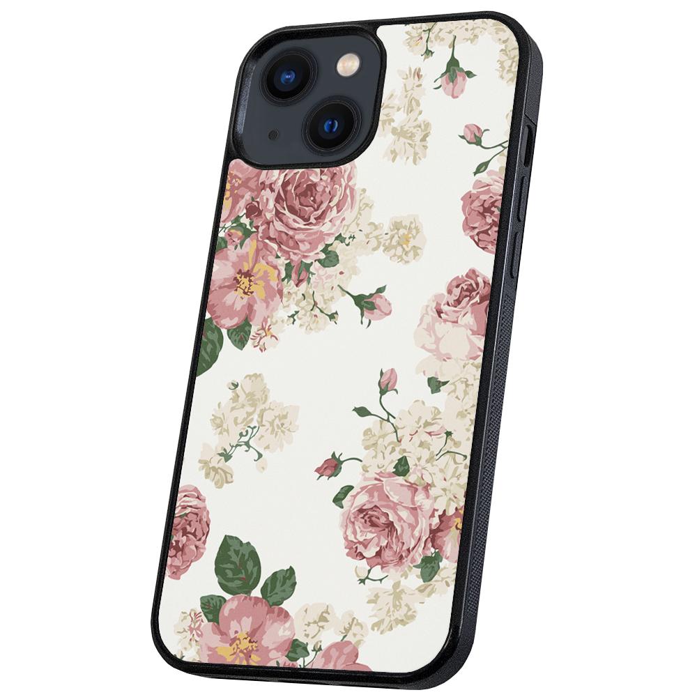 Skal Retro Blommor för iPhone 13