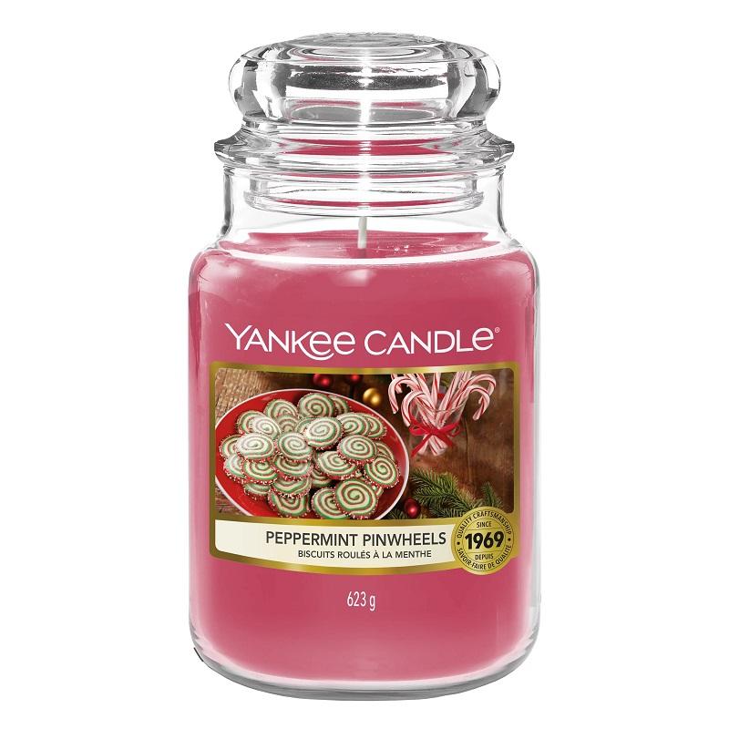 Product Image for Yankee Candle Classic Large Jar Peppermint Pinwheels 623g