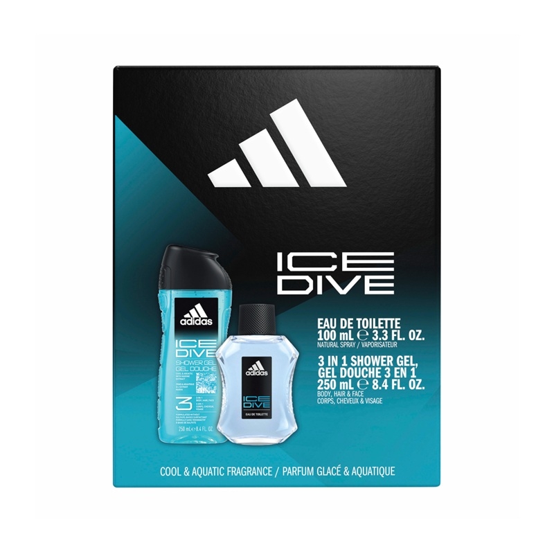 Giftset Adidas Ice Dive Edt 100ml + Shower Gel 250ml