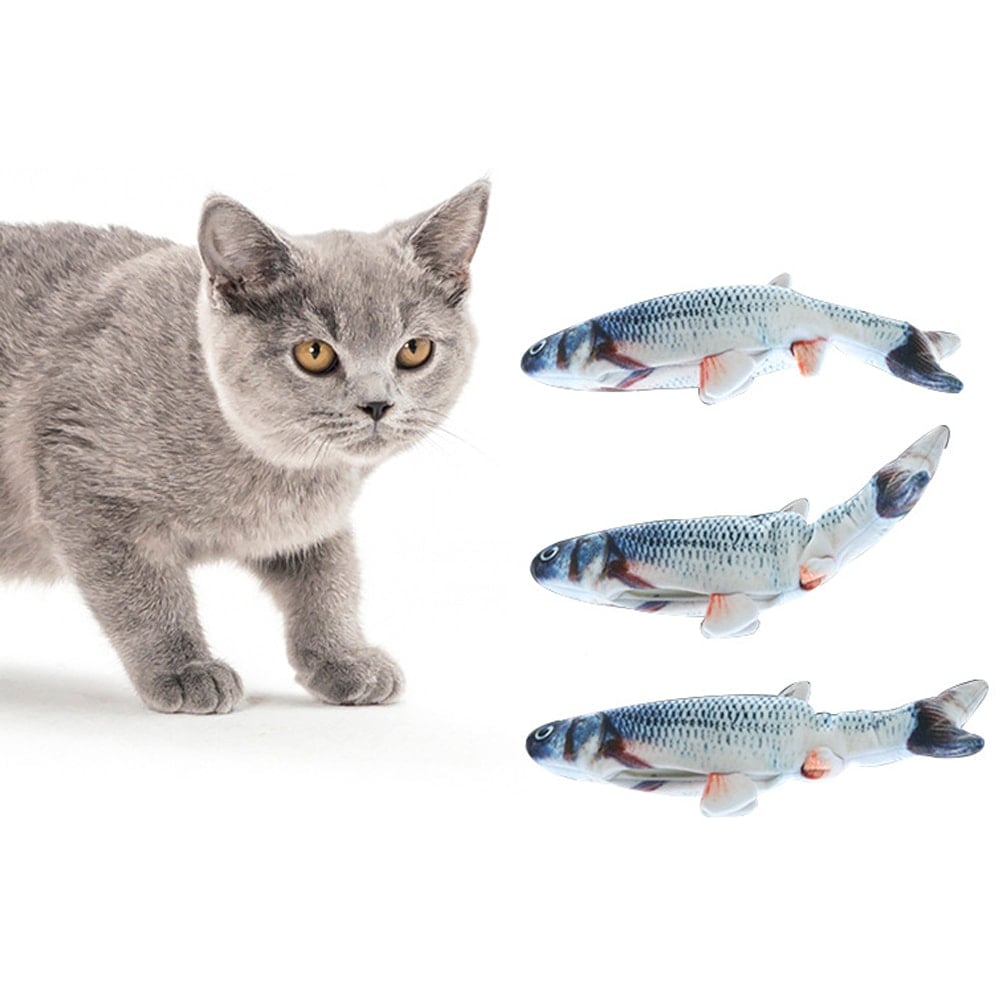 Sprattlande fiskleksak inkl. kattmynta (10 av 12)