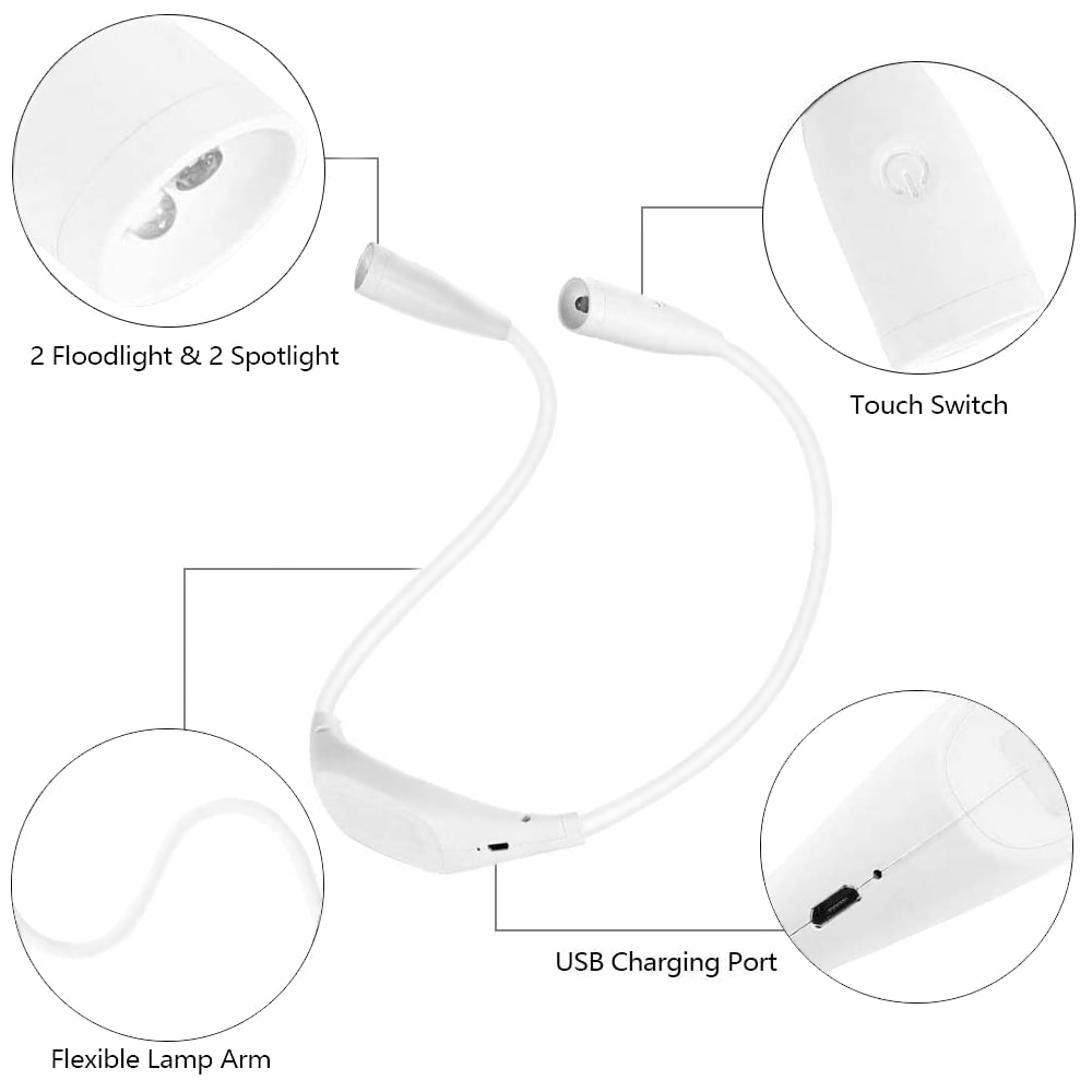 Uppladdningsbar nacklampa (9 av 10) (10 av 10)