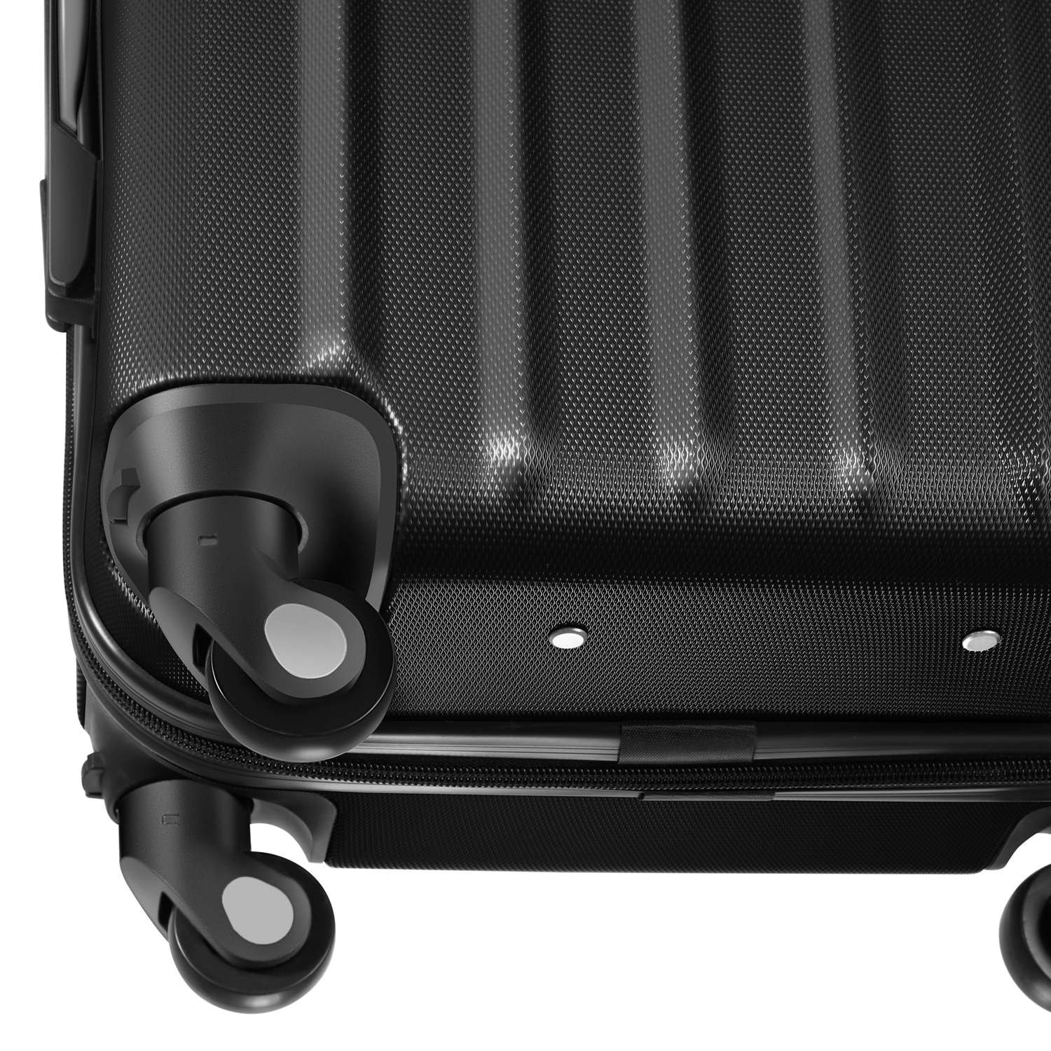 Resväskeset Cleo, 4 resväskor med bagagevåg och taggar - svart (11 av 12)