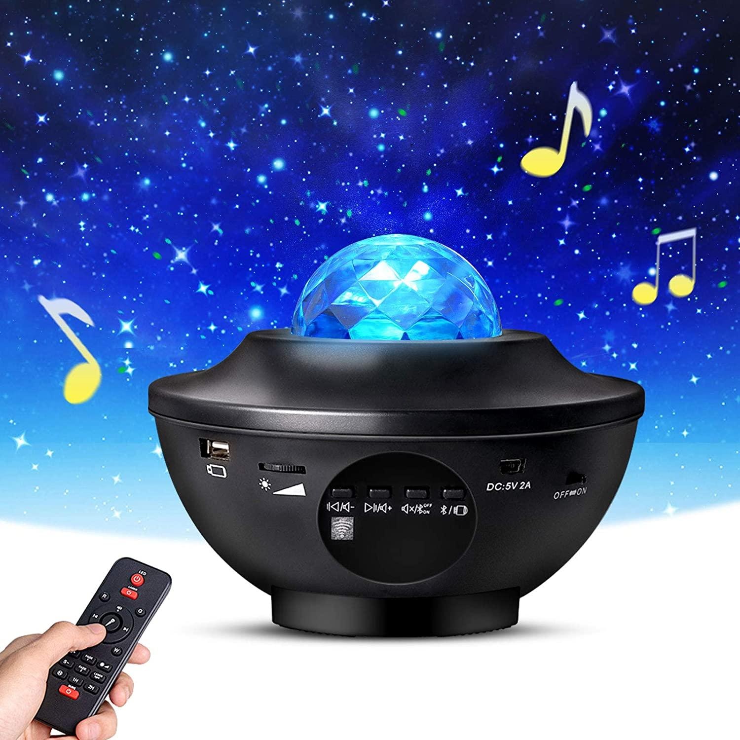 Stjärnprojektor LED - Galaxy Star Projector - Högtalare Bluetooth TikTok (1 av 8)