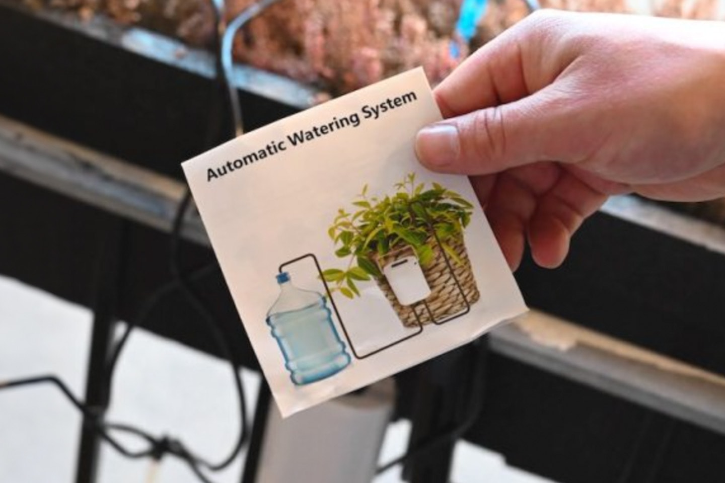Automatisk blomvattnare med 6 utgångar för 6 växter samtidigt (1 av 5)