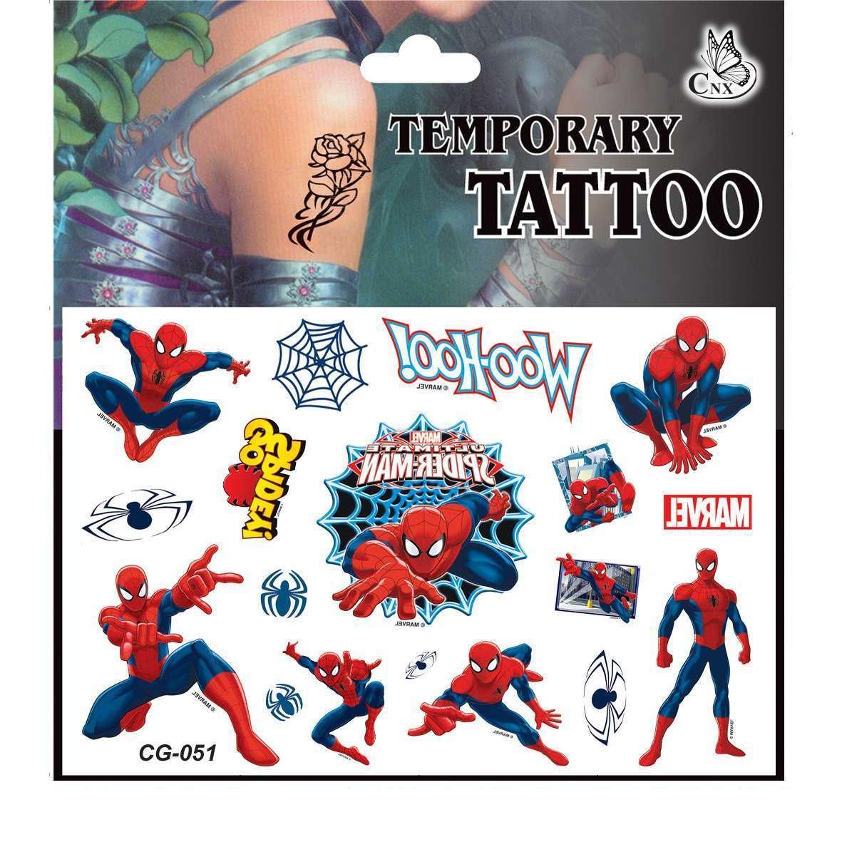 Spiderman tatueringar - 15st - Barn tatueringar - Avengers