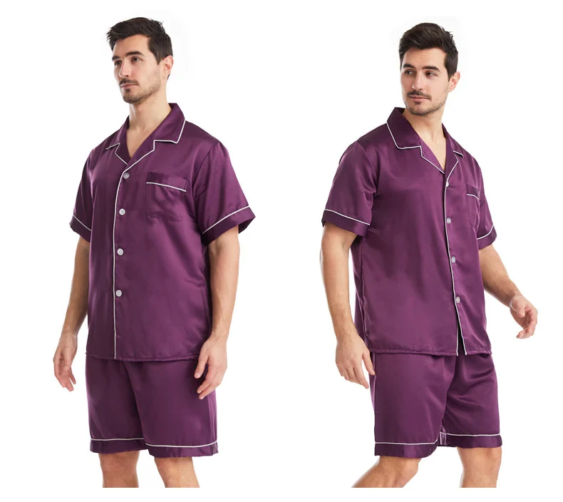 Pyjamas set för herr i satin (6 av 13)