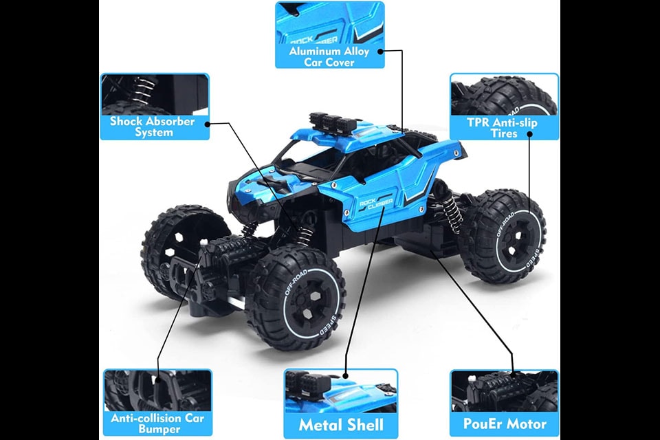 Monster truck leksaksbil med höghastighets fjärrkontroll (1 av 5)