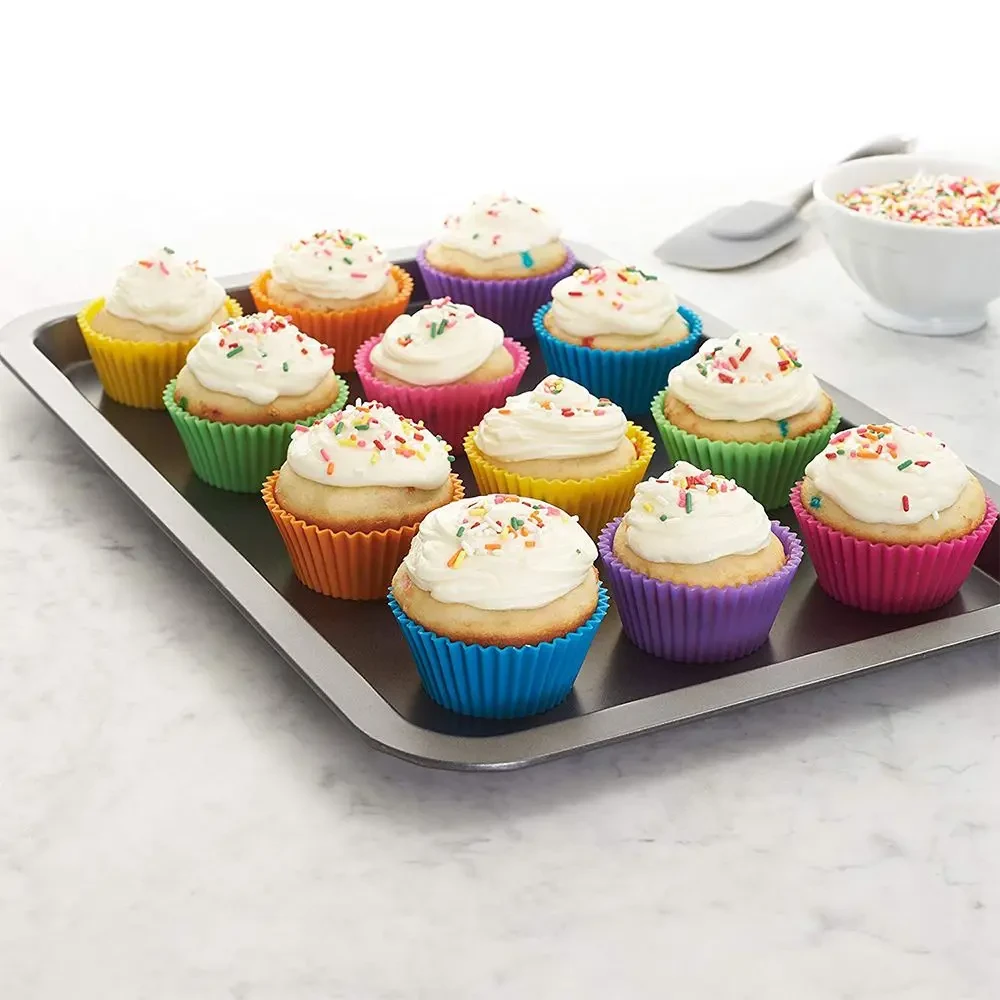 Färgglada muffinsformar i silikon 12- eller 24-pack (6 av 15)