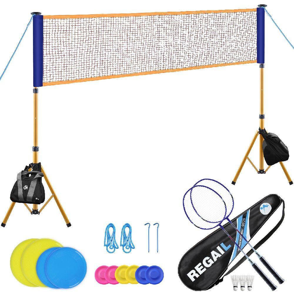Komplett set för badminton och frisbee (inkl monteringsvikter för nätet) (1 av 6)