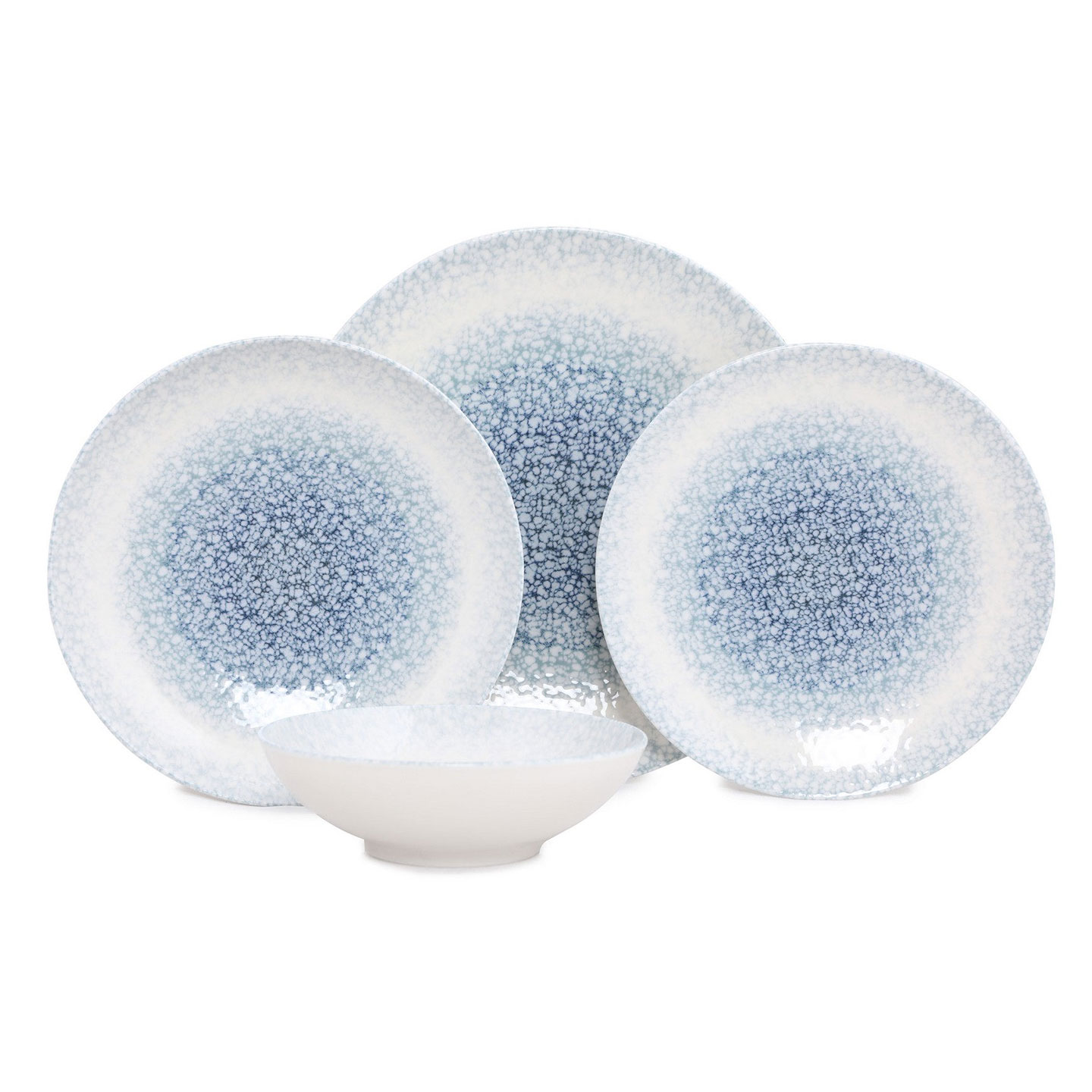 Product Image for Hermia tallriksset blå/vit, 24 delar