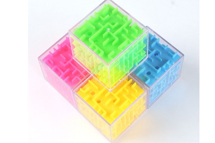 3D kub med labyrint (2 av 6)