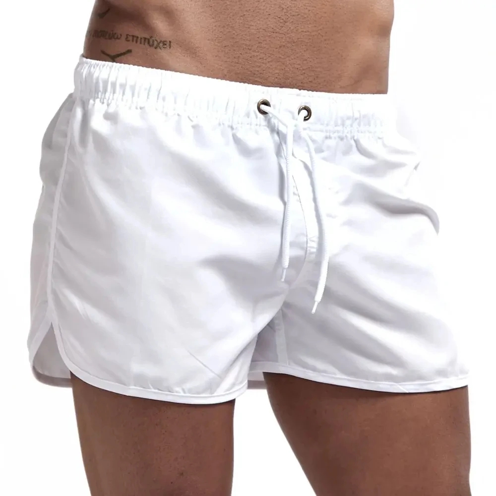 Badbyxor Badshorts för män Snabbtorkande Boardshorts Baddräkt Andningsbar Dragsko Med Fickor För Surfing Strand Sommar