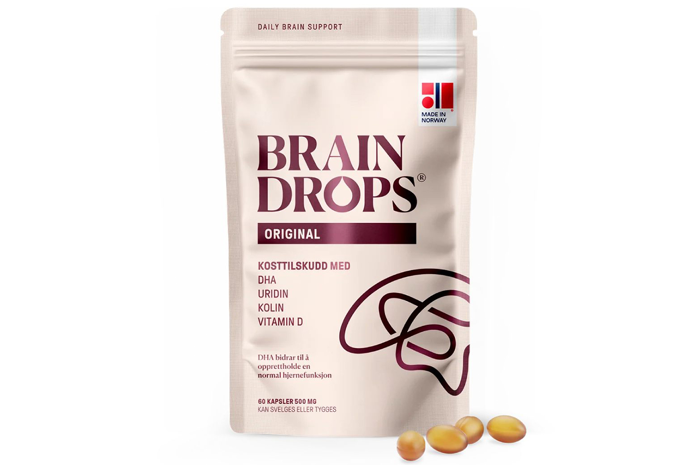 BrainDrops – kosttilskudd for hjernen din! 50% på 1 måneds forbruk