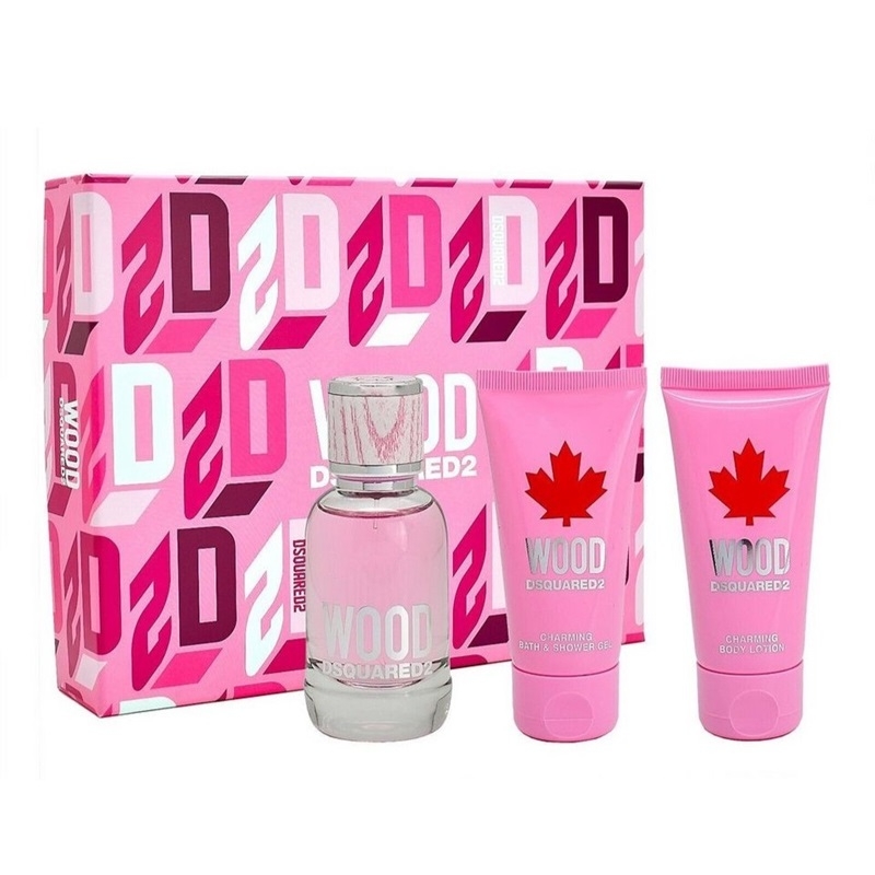 Product Image for Giftset Dsquared2 Wood Pour Femme Edt 50ml + Sg 50ml + Bl 50ml