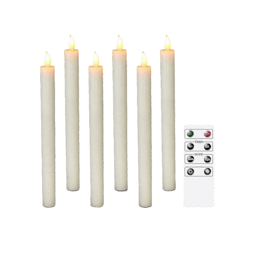 Batteridrevne LED-lys med timer, 6-pack