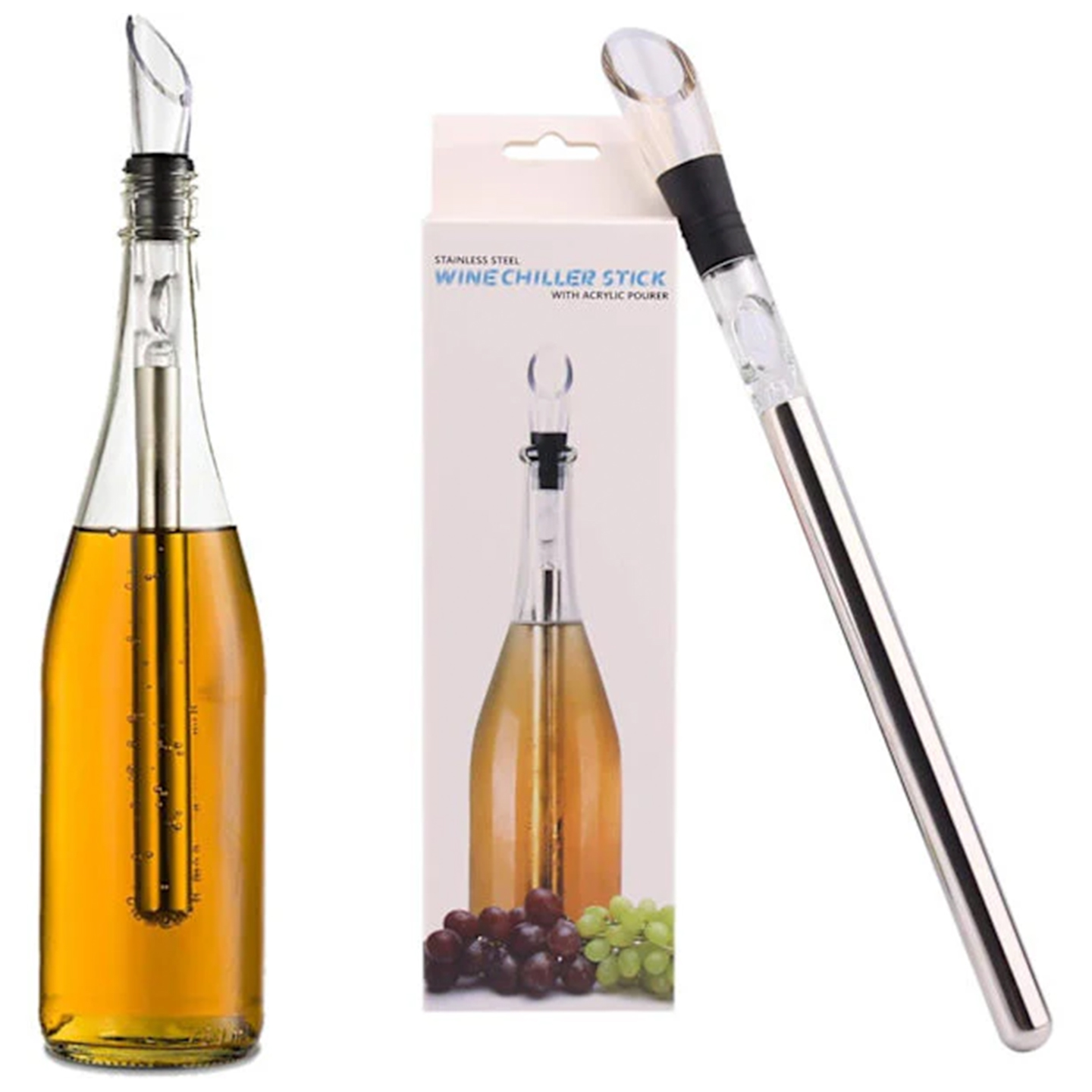 3-i-1 vinkylare i rostfritt stål