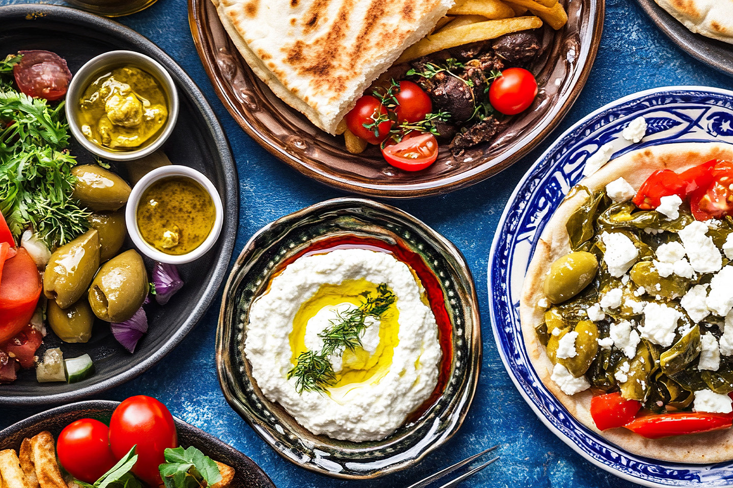 Grekisk catering avsmakningsmeny 13 rätter hos Agapi Grill & Bar i Södermalm