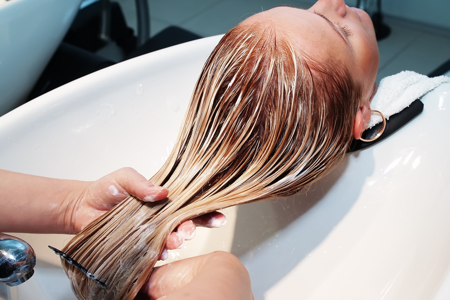 Klippning och hår-spa med arganolja (1 av 6)