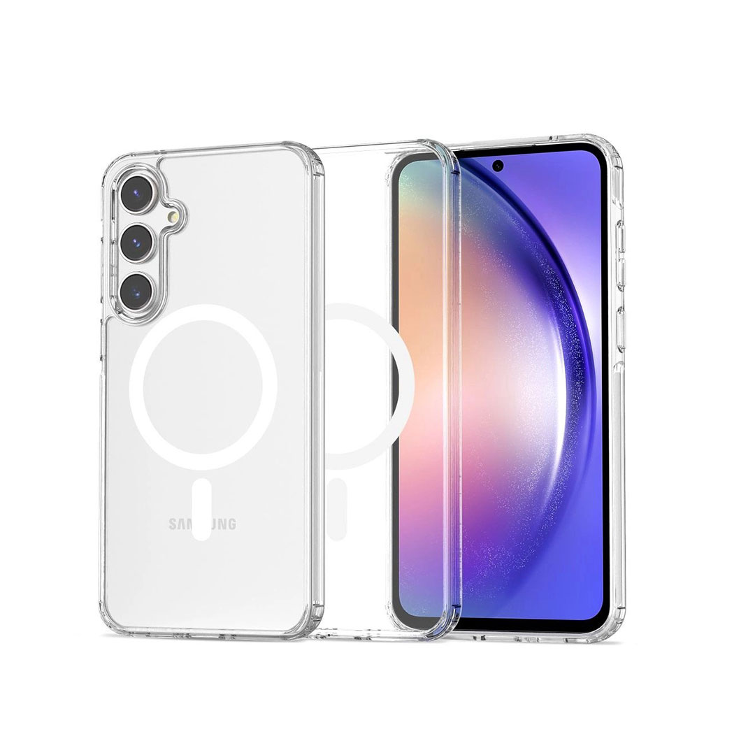 Mobilskal MagSafe inkl. skärmskydd och magnetisk plånbok för Samsung