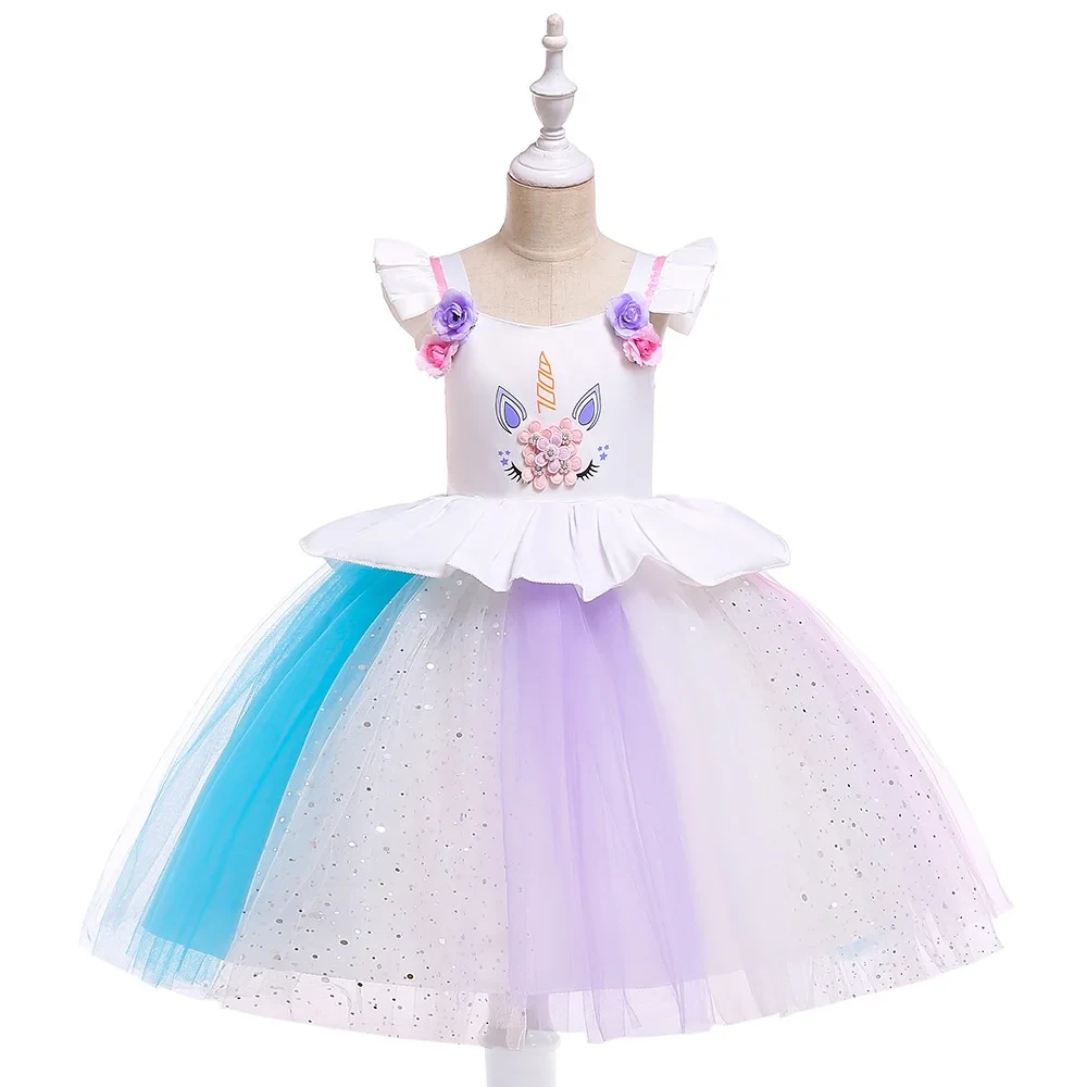 Färgglad prinsessklänning för barn (2 av 9)