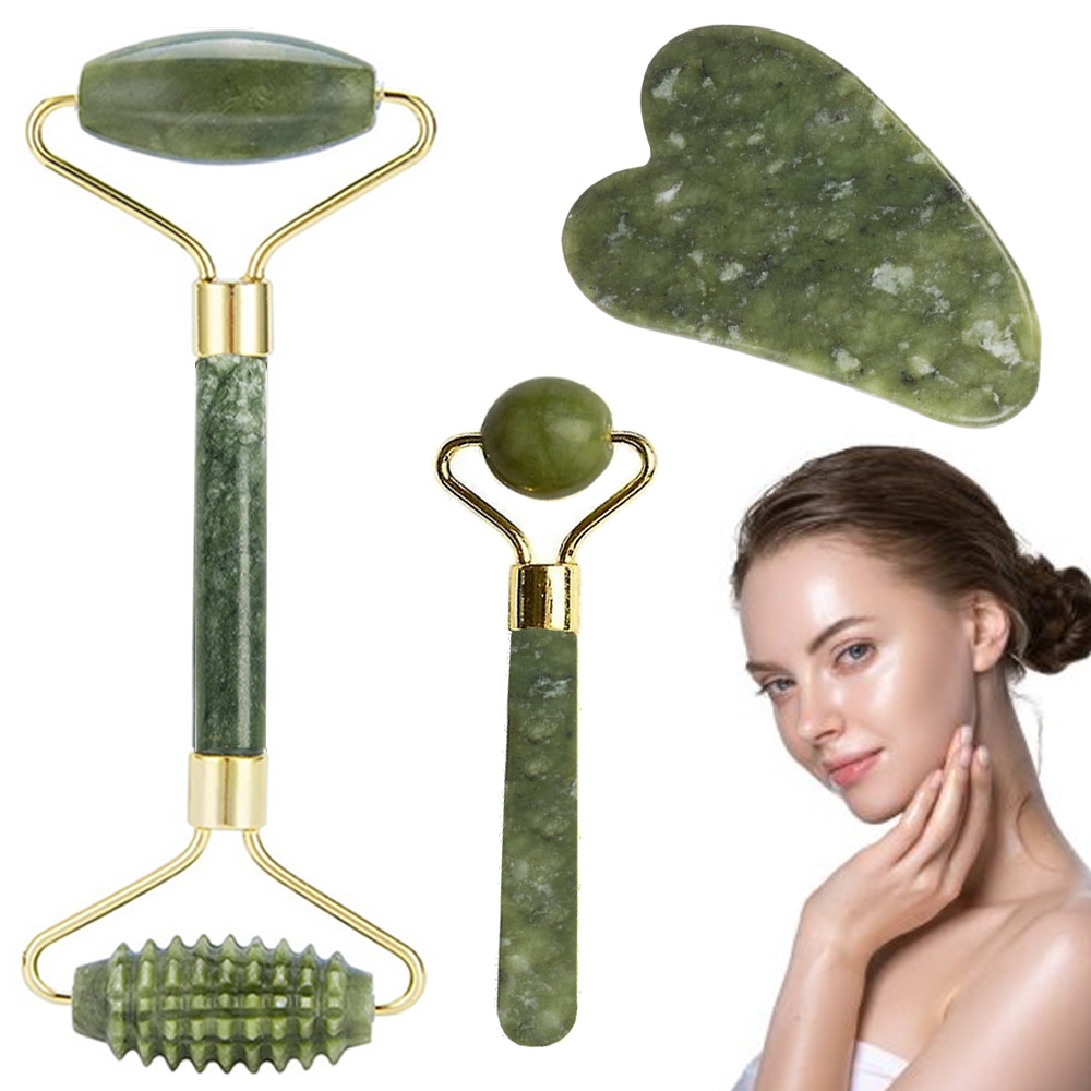 Product Image for Komplett Jade roller set / Ansiktsmassage / Jaderollerset
