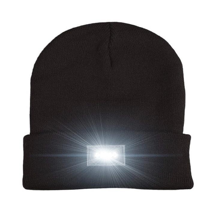 LED-hatt med fem innebygde lys - svart (1 av 7)