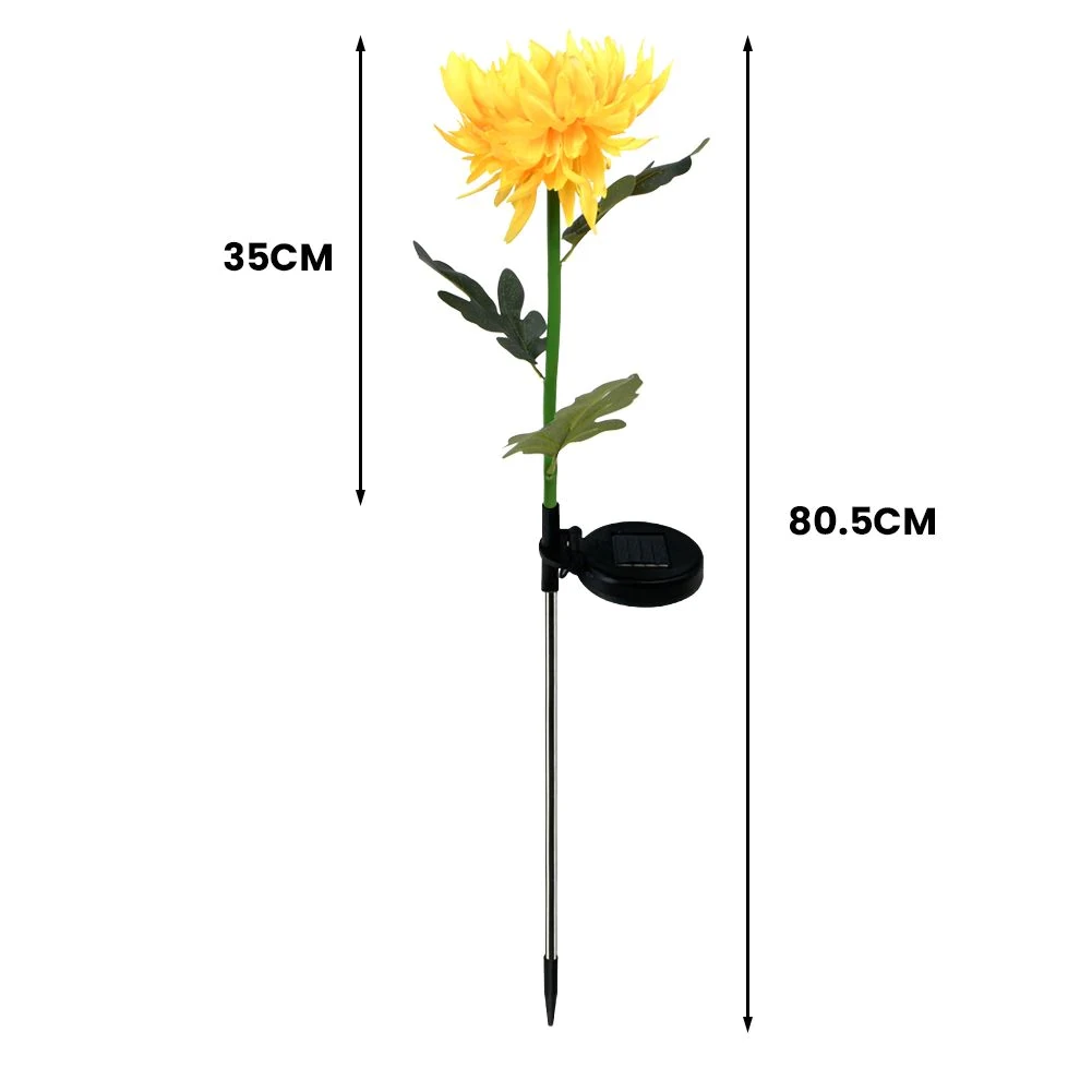 Kunstig Krysantemum med LED-lys, solcelle (3 av 9)