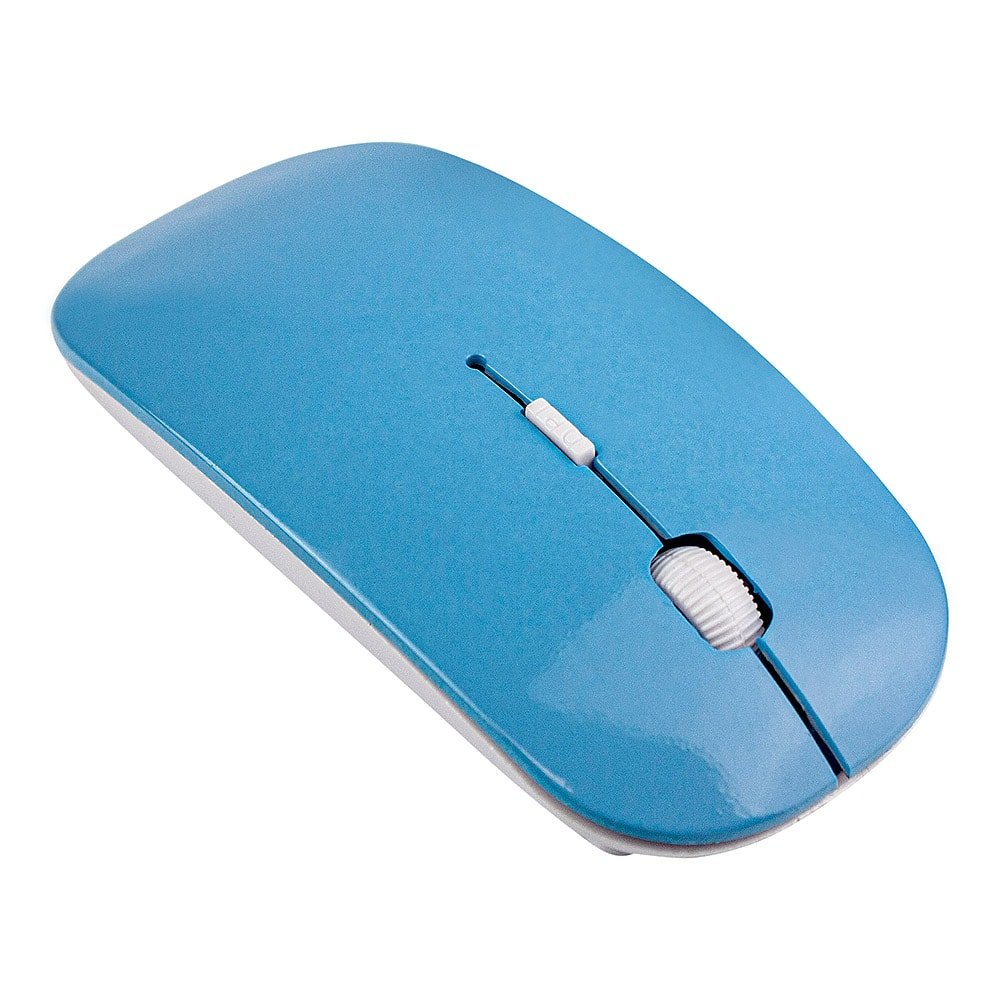 Product Image for 2.4 GHz Trådlös Mus - Super Thin Design - Ljusblå