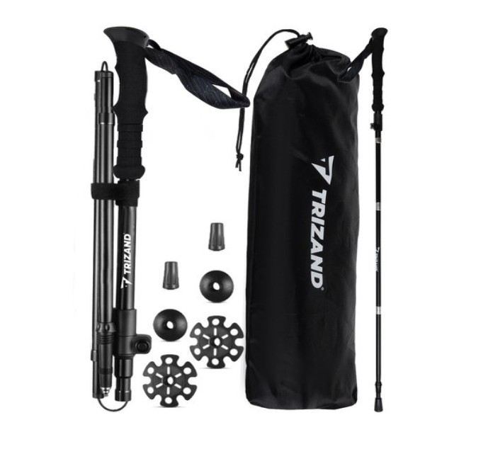 Hopfällbara vandringsstavar med justerbar längd