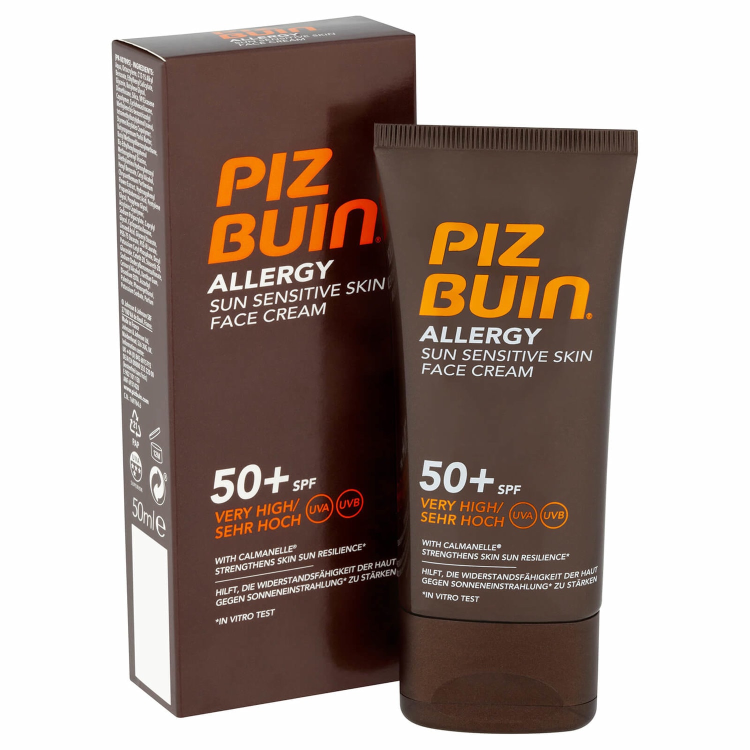 Piz Buin Allergy Sun Sensitive Skin Face Cream SPF50 50ml (1 av 2)
