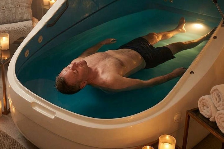 Floating med/utan Sinnesro Massage för avkoppling vid Drottningtorget