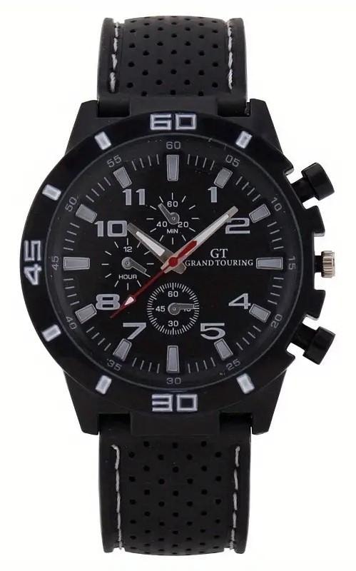 Sporty Quartz Watch / Armbåndsur med silikonrem (1 av 4)
