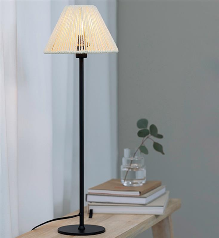 Markslöjd Corda bordslampa, svart/beige (2 av 3)