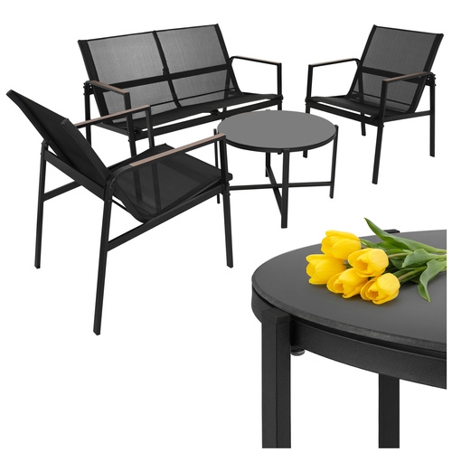 Balkongmøbelsett med bord og stoler