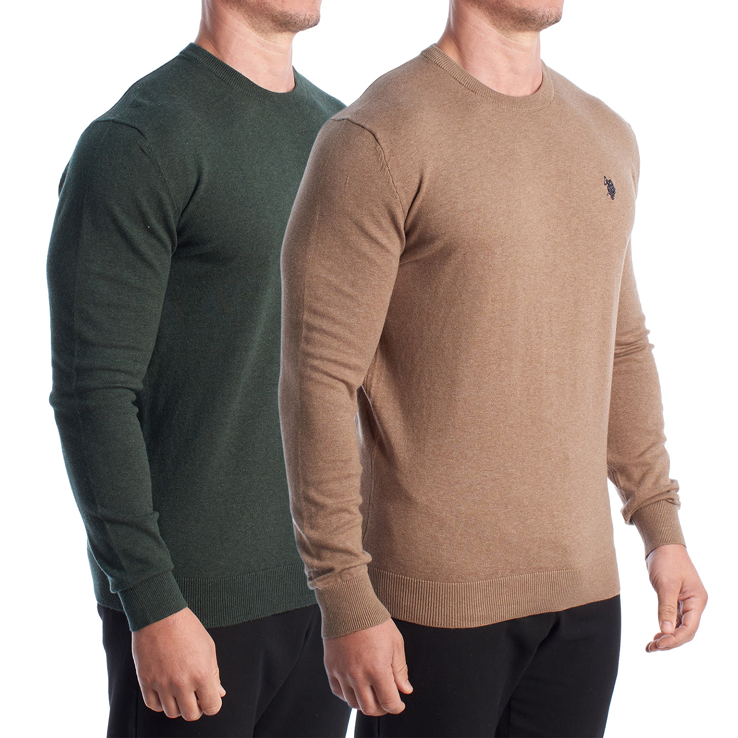 U.S. Polo Assn round neck knit sweater herr