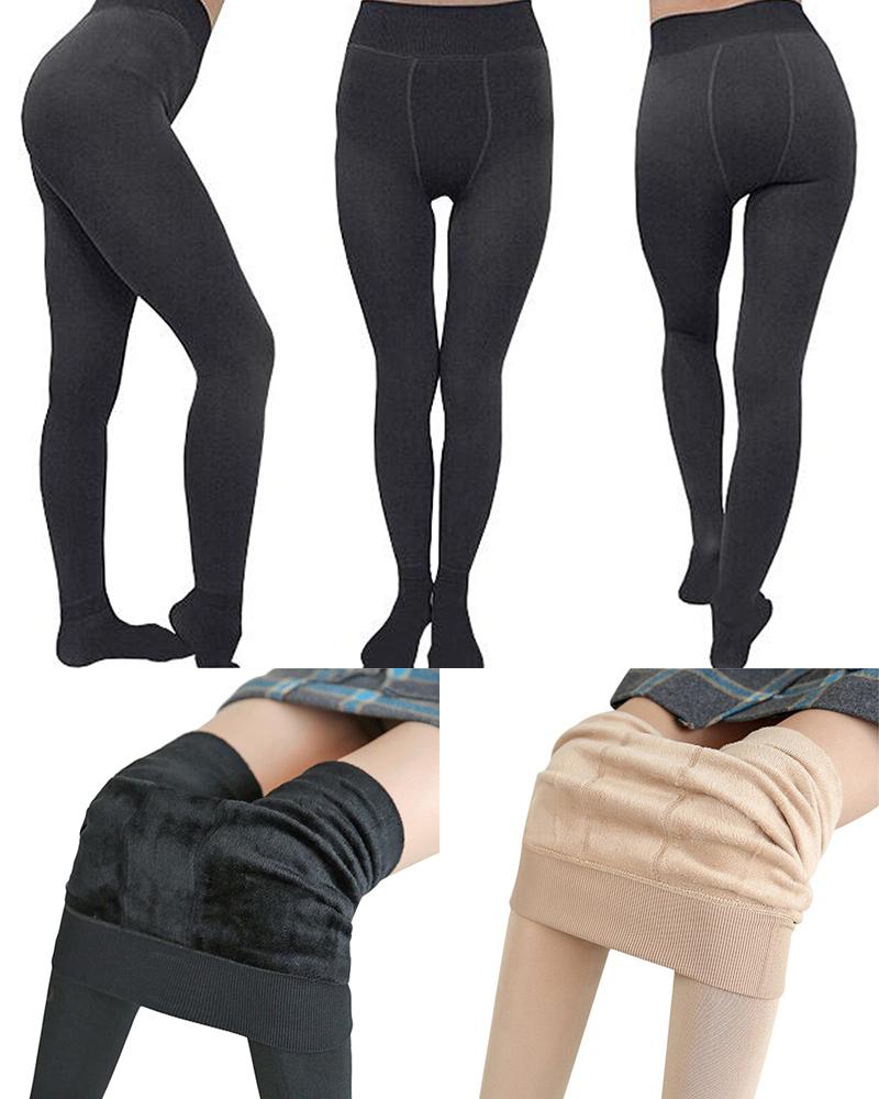 Product Image for Vinterleggings / Damleggings med fleecefoder och strumpor