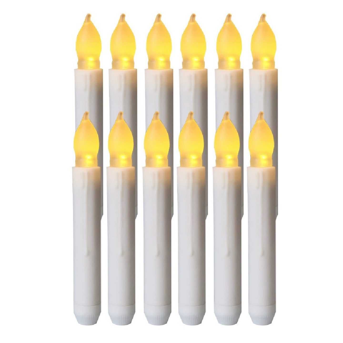 LED-kronelys, 12-pack