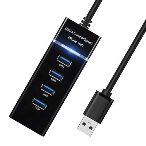 4-porters USB-hub med USB-C-adapter gratis (5 av 6)