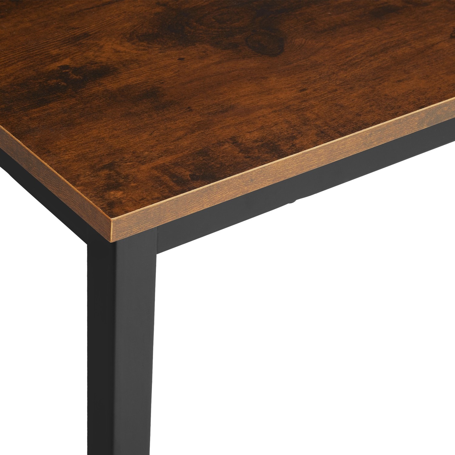 Skrivbord Jenkins - Industriellt mörkt trä, rustikt, 140 cm (7 av 8)