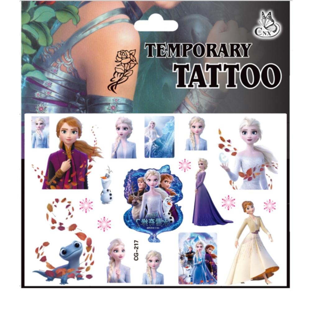 Frozen tatueringar - 4 ark - Barn tatueringar  (3 av 5)