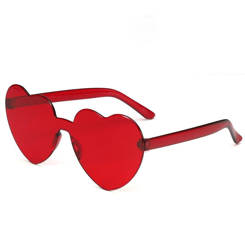 Retro hjerteformede solbriller oversized UV400 for kvinner (3 av 5)