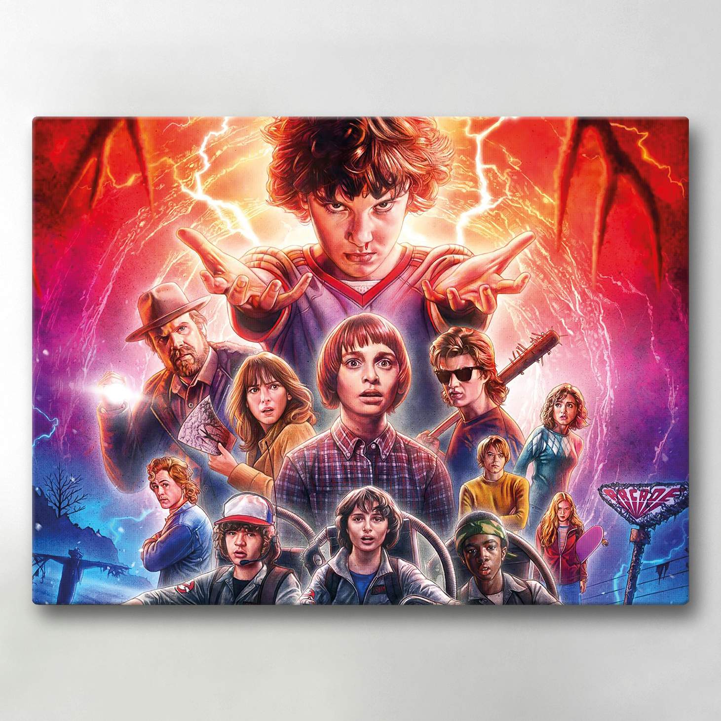 Canvastavle Stranger Things 40x30 cm