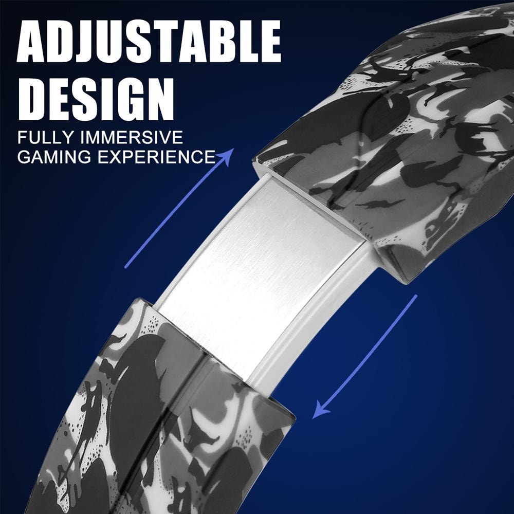 Gaming headset PS4/Xbox/PC Kamouflagegrå LED (2 av 11)