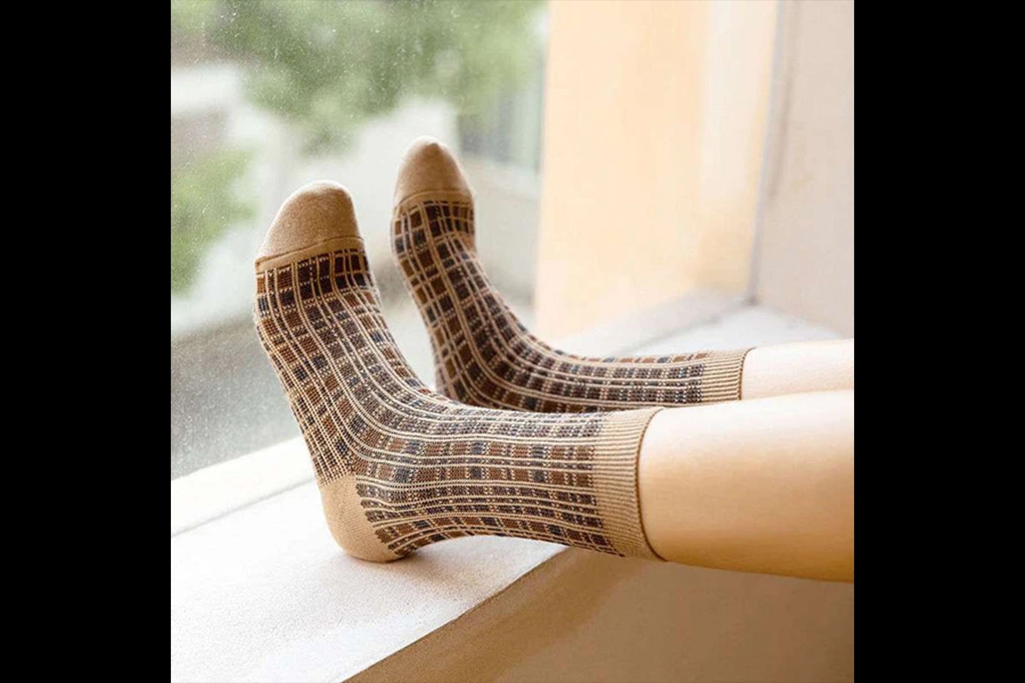 Varme sokker i retrostil 6 par (7 av 16)